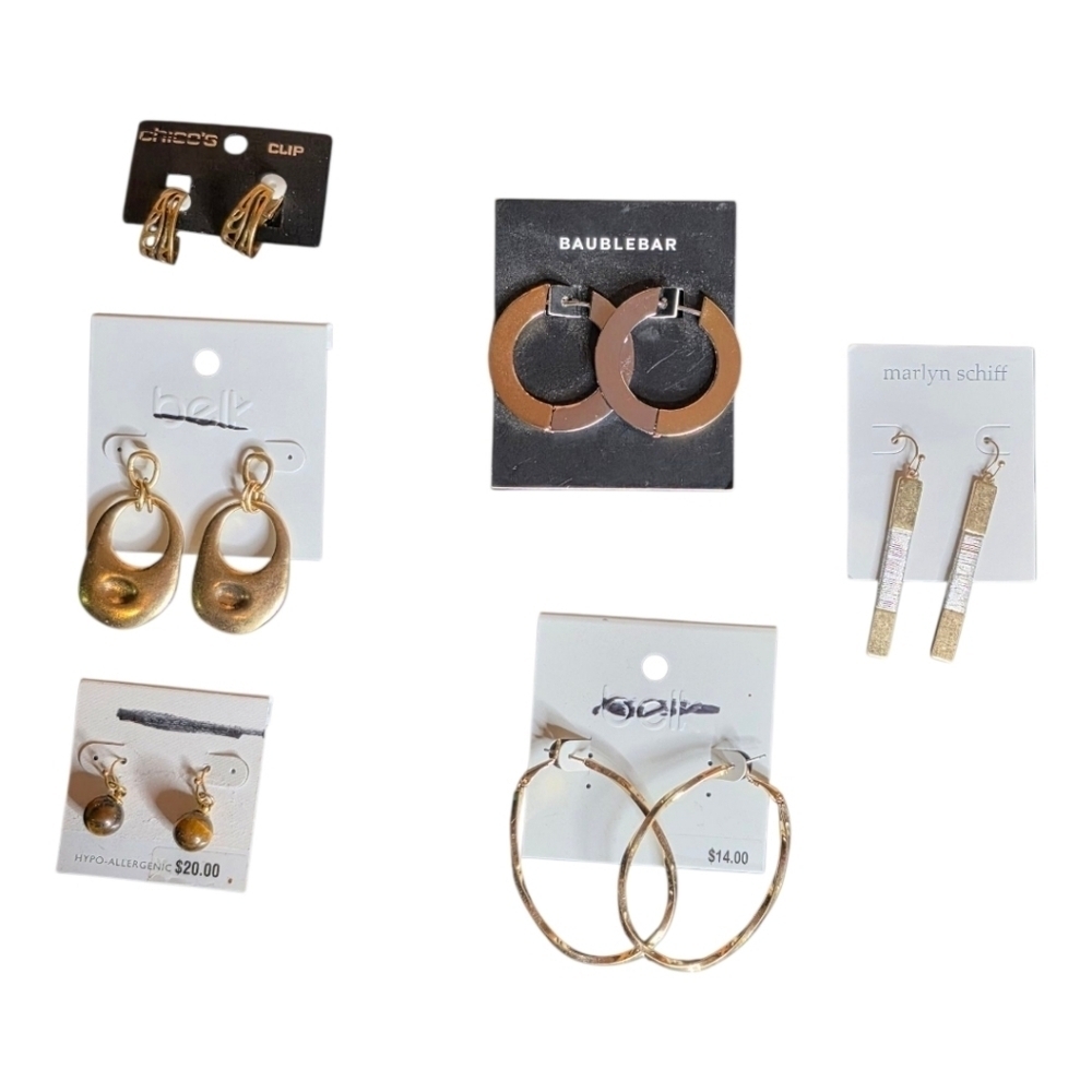 Earring Bundle 11 Pairs BaubleBar Chico’s Belk Statement Jewelry